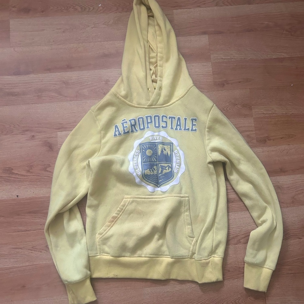 Yellow Aeropostale hoodie